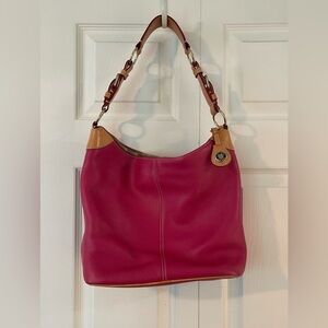 Dooney & Bourke Pink All Weather Leather Hobo